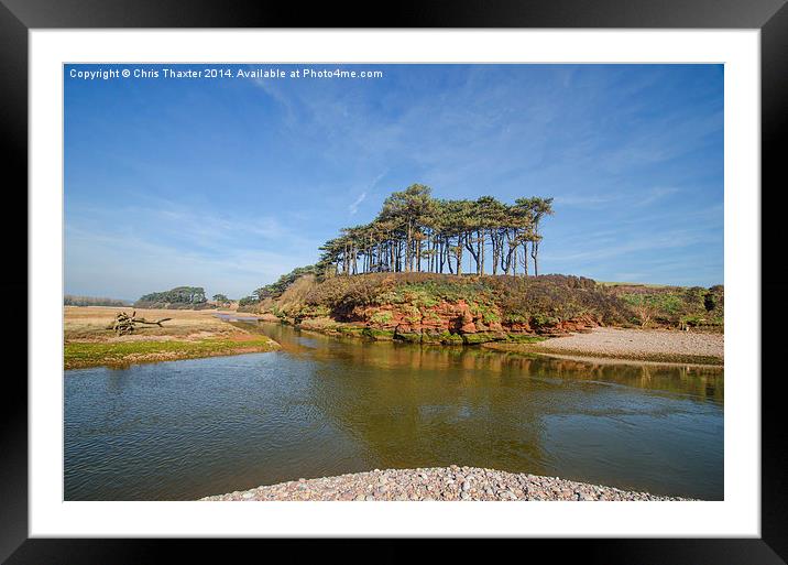 Dragons Back Budleigh Salterton Framed Mounted Print by Chris Thaxter