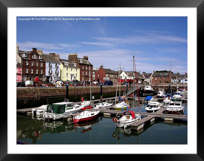 Arbroath Harbour Framed Mounted Print by Paul Williams