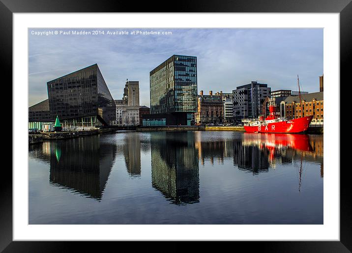 Canning dock - Liverpool Framed Mounted Print by Paul Madden