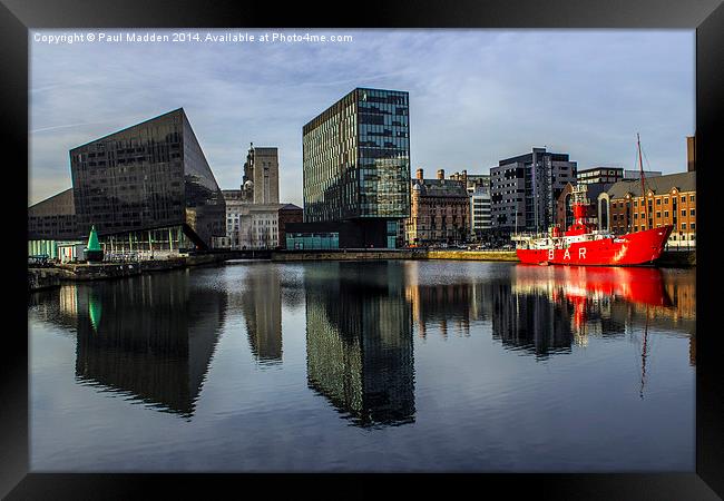 Canning dock - Liverpool Framed Print by Paul Madden