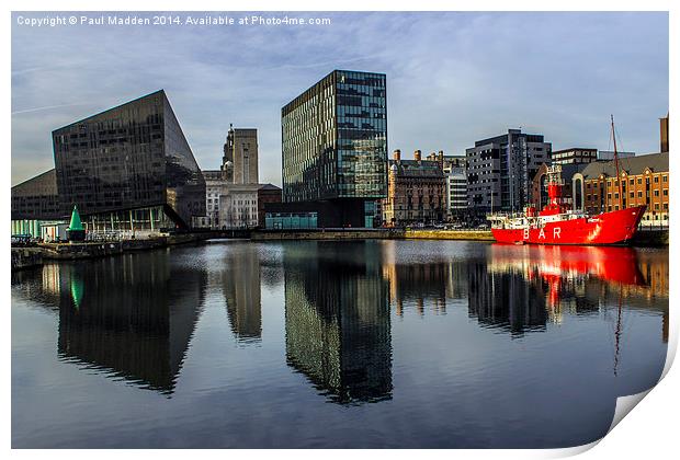 Canning dock - Liverpool Print by Paul Madden