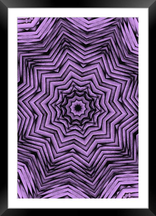 Purple abstract 5 Framed Mounted Print by Ruth Hallam