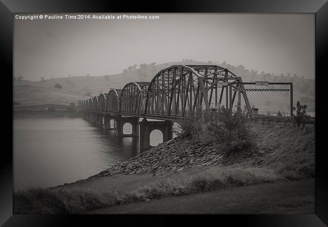 Bethanga Bridge, Albury, NSW Framed Print by Pauline Tims