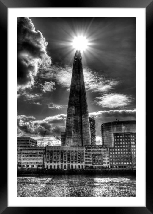 The Shard and South Bank Framed Mounted Print by David Pyatt