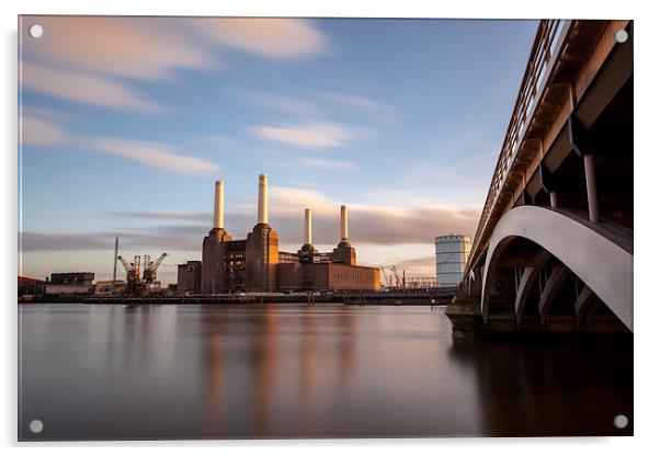 Power Station at Battersea Acrylic by Stuart Gennery