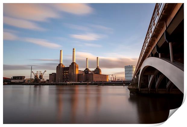 Power Station at Battersea Print by Stuart Gennery