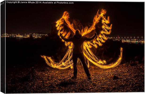 Angel of Fire Canvas Print by Jamie Whyte