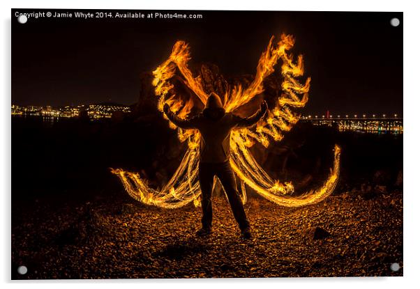 Angel of Fire Acrylic by Jamie Whyte