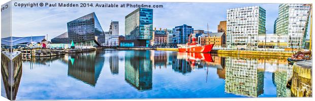 Canning Dock Panoramic Canvas Print by Paul Madden