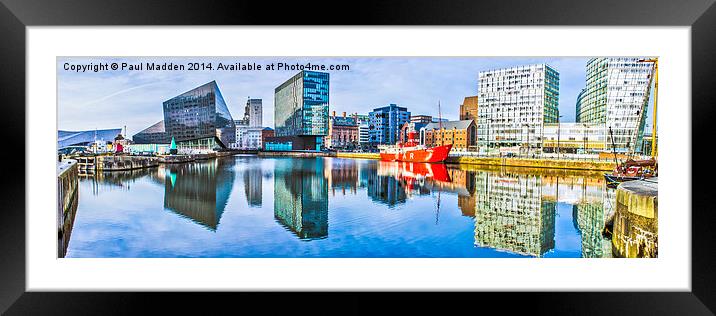 Canning Dock Panoramic Framed Mounted Print by Paul Madden