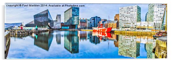 Canning Dock Panoramic Acrylic by Paul Madden
