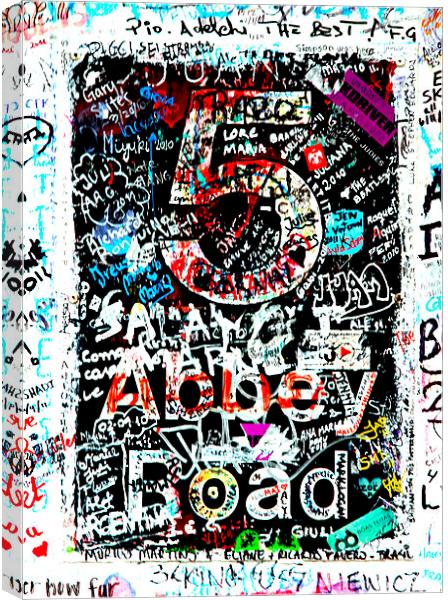 Abbey Road Graffiti Canvas Print by Stephen Stookey