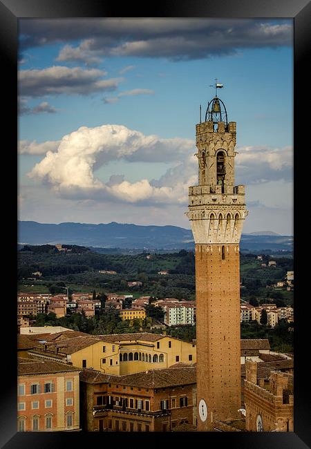 Torre Del Mangia - Siena Italy Framed Print by Andy McGarry