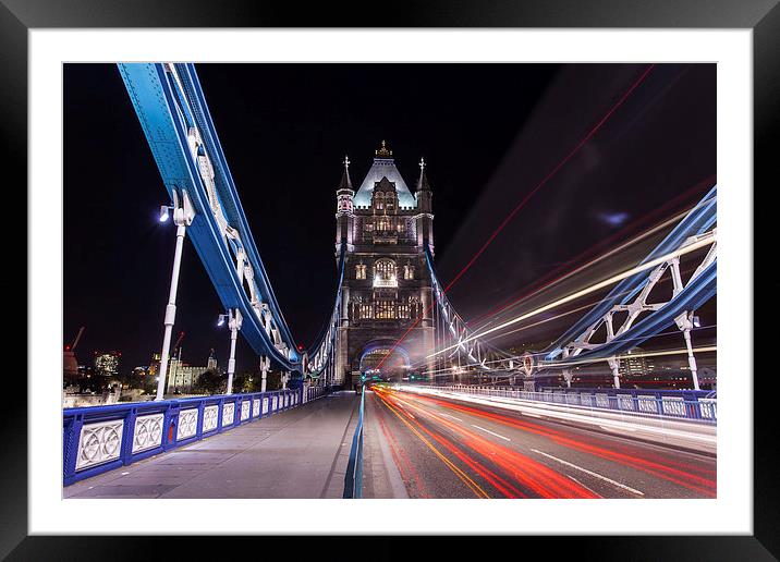 Light Trails Framed Mounted Print by Stuart Gennery