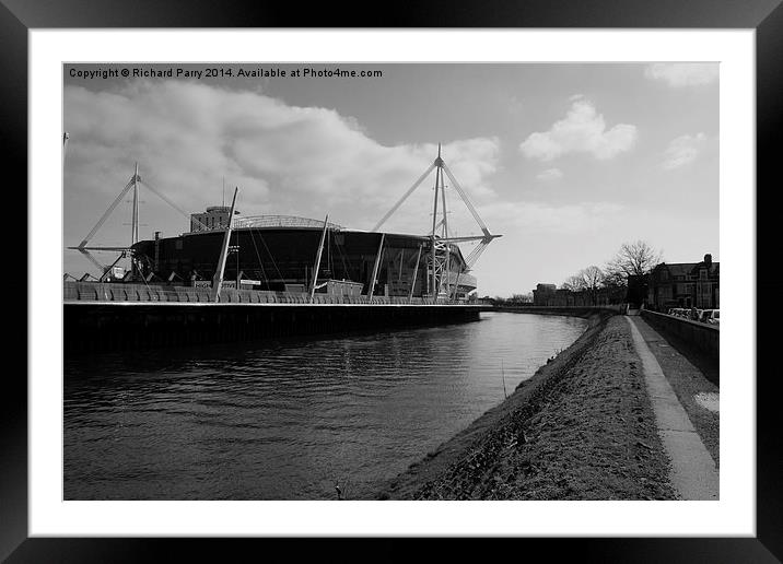 Millennium Stadium Cardiff Framed Mounted Print by Richard Parry