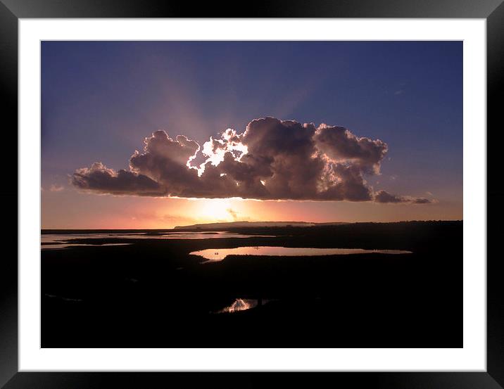Storm clouds over Romney Marshes Framed Mounted Print by Reg Dobson