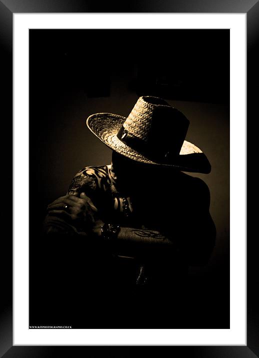 The Tattoo'ed Cowboy Framed Mounted Print by Rob Toombs