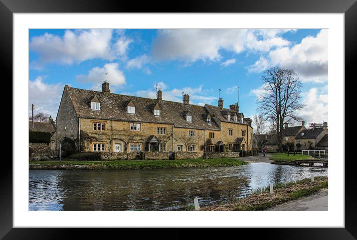 Cottage By The River Framed Mounted Print by Stewart Nicolaou