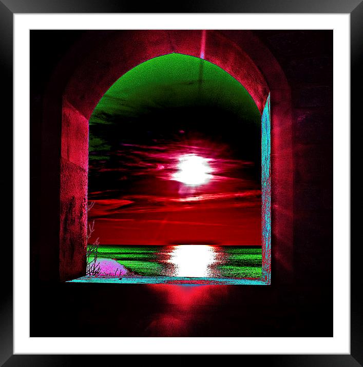 Through the Arched Window Framed Mounted Print by Pete Moyes