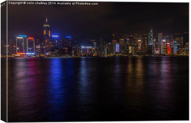 Hong Kong Skyline Canvas Print by colin chalkley
