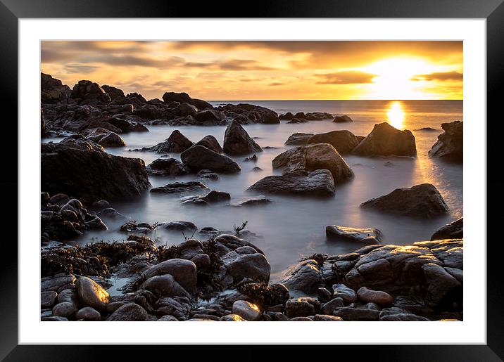 Altens Sunrise, Aberdeen Framed Mounted Print by Jamie Whyte