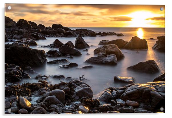 Altens Sunrise, Aberdeen Acrylic by Jamie Whyte