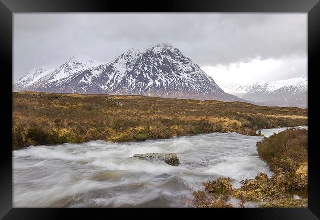 The Great Herdsman of Etive Framed Print by Andy Grundy