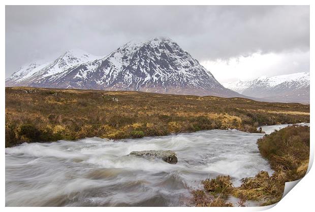 The Great Herdsman of Etive Print by Andy Grundy