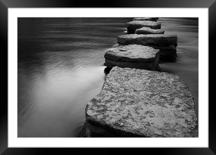 Stepping Forward Framed Mounted Print by Andy Grundy