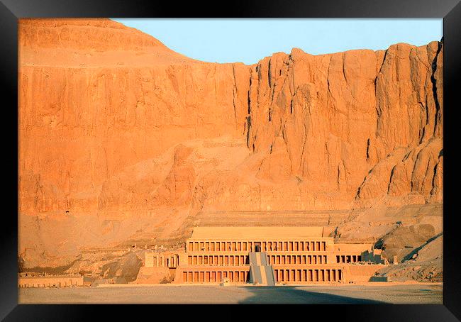 Mortuary Temple of Queen Hatshepsut Framed Print by Jacqueline Burrell