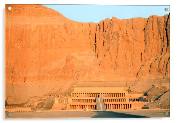 Mortuary Temple of Queen Hatshepsut Acrylic by Jacqueline Burrell