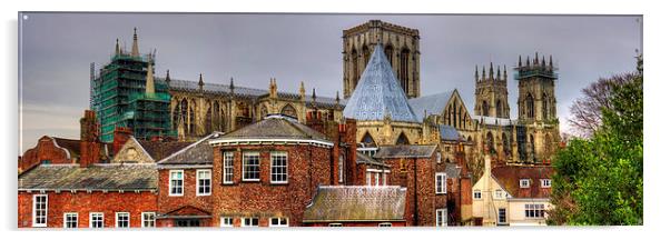 York Cathedral Acrylic by Tom Gomez