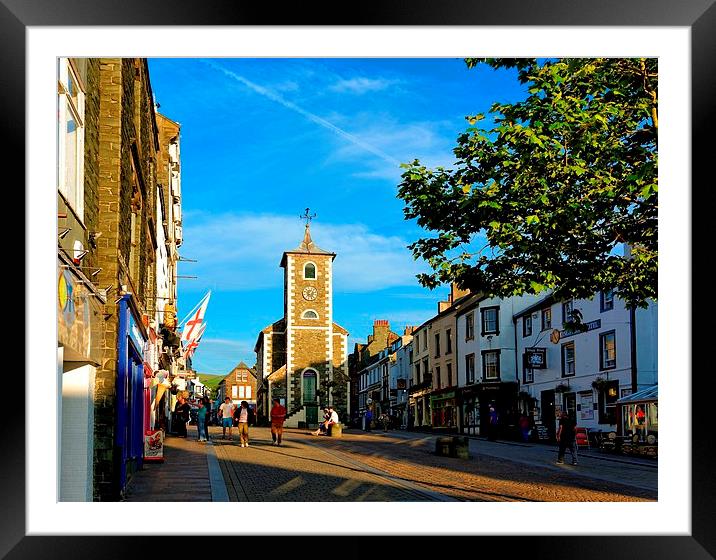 A Summer Evening in Keswick Framed Mounted Print by Gisela Scheffbuch