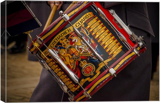 SIde Drum of the Grenadier Guards Canvas Print by Phil Robinson
