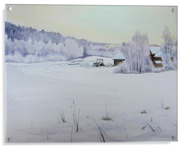 Winter Blanket Acrylic by Martin Howard