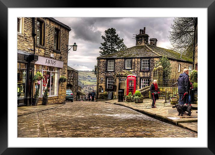 Haworth Street Framed Mounted Print by Simon West