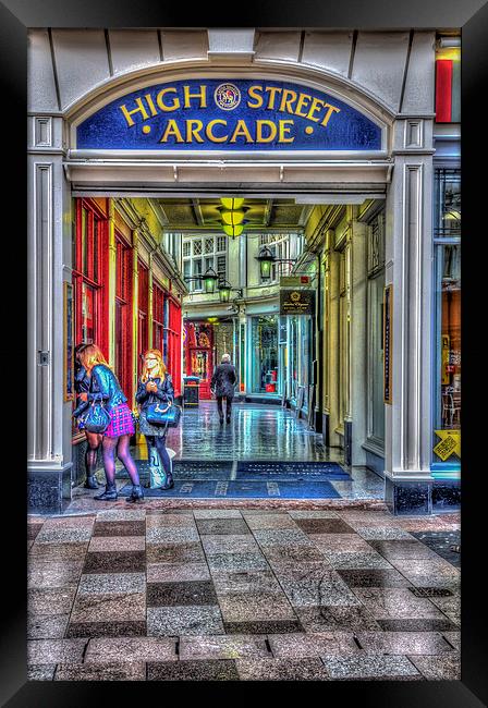 High Street Arcade Cardiff Framed Print by Steve Purnell