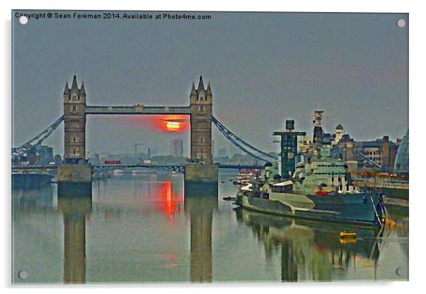 Tower Bridge at Dawn Acrylic by Sean Foreman