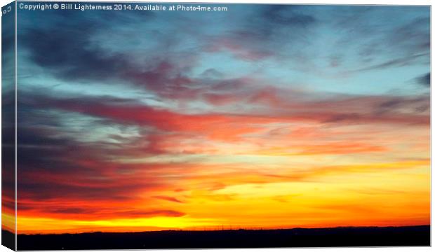 A Perfect Sunset Sky 2 Canvas Print by Bill Lighterness