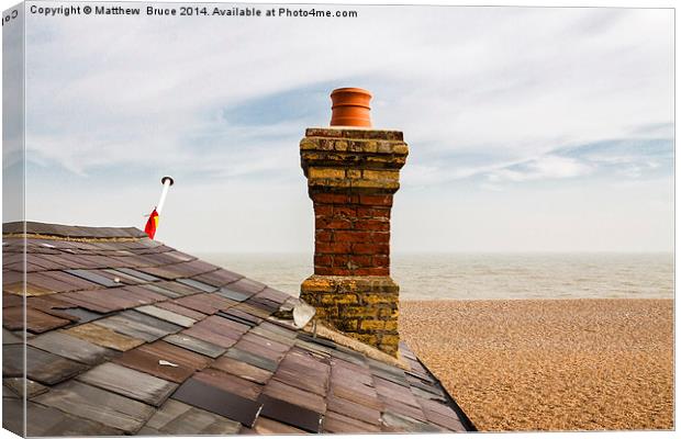 South Lookout, Aldeburgh Canvas Print by Matthew Bruce