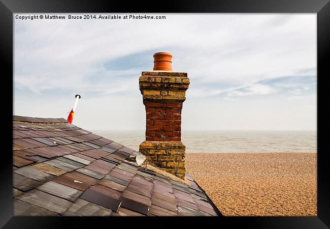 South Lookout, Aldeburgh Framed Print by Matthew Bruce