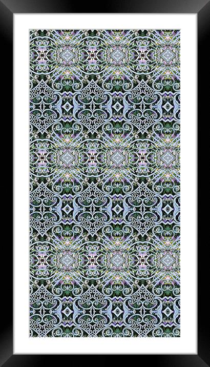 Lace pattern Framed Mounted Print by Ruth Hallam