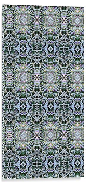 Lace pattern Acrylic by Ruth Hallam