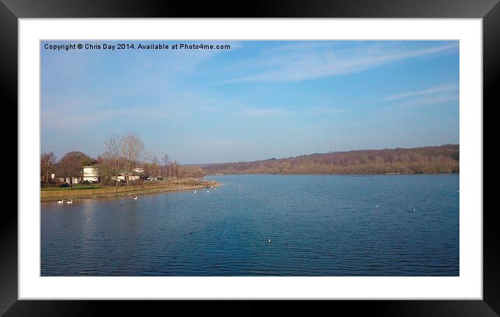 Ruislip lido Framed Mounted Print by Chris Day