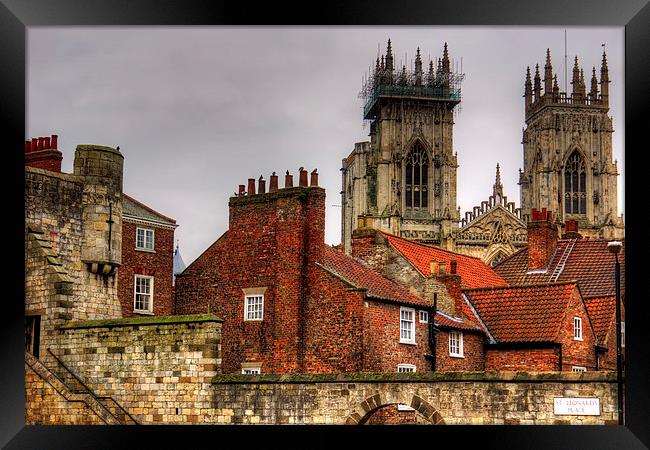 The rooftops of York Framed Print by Tom Gomez