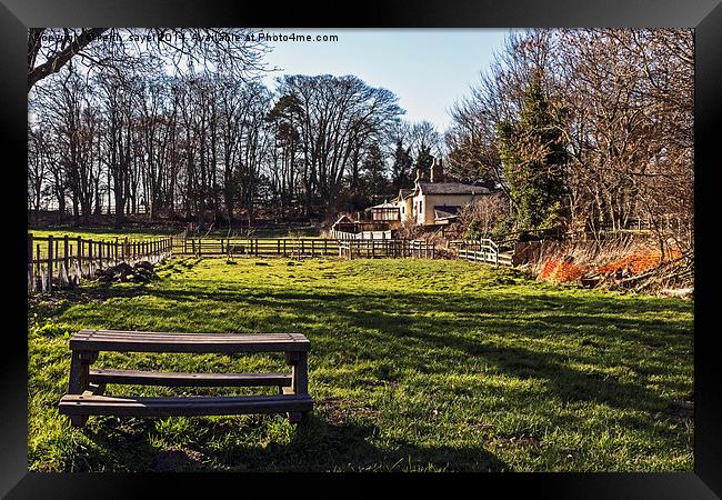 Old Station Houses Pinchinthorpe Framed Print by keith sayer