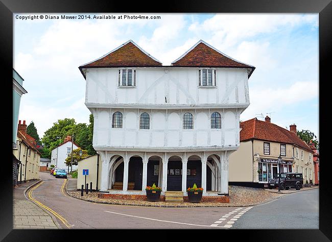 Thaxted Guildhall Framed Print by Diana Mower