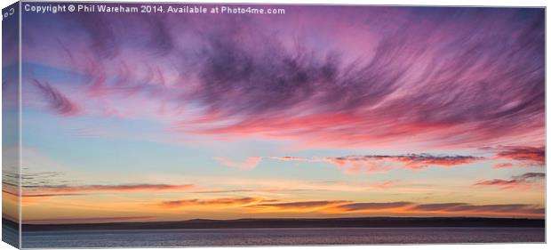 Sunrise over the bay Canvas Print by Phil Wareham