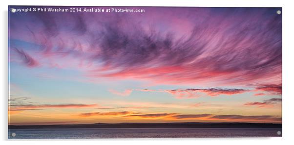 Sunrise over the bay Acrylic by Phil Wareham