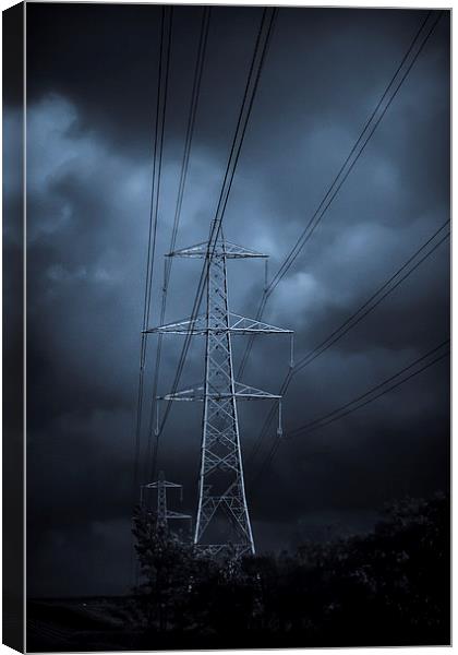 Electric Blue Canvas Print by Sean Wareing